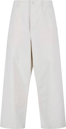 Kaptain Sunshine White Water-Repellent Cotton Drill Trousers
