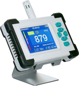 OEM Probador De Co2 Port&aacute;til, Detector De Di&oacute;xido De Carbono Con Bater&iacute;a Recargable, Pantalla Tft De 3,2 Pulgadas Con Term&oacute;metro E Higr&oacute;metro, Con Estuche