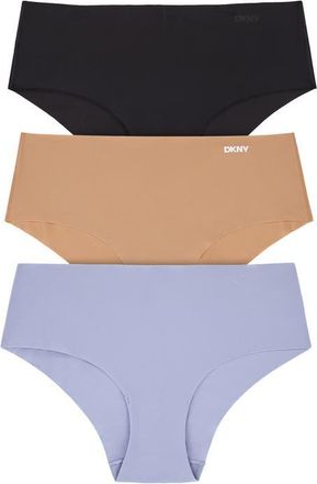 DKNY Litewear Cut Anywear 3-Pack Hipster Panties in Bkglwevntd at Nordstrom, Size X-Large