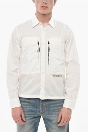 C.P. Company Cotton Shirt with Zip Pockets size M