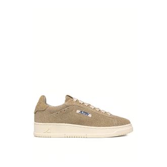 Autry Beige Sneaker met Strass Dallas Model - Dames - Sneakers - Beige - 36 EU - Leer - Schoenen