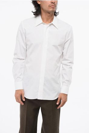 Alexander McQueen Spread Collar Poplin Cotton Shirt size 41