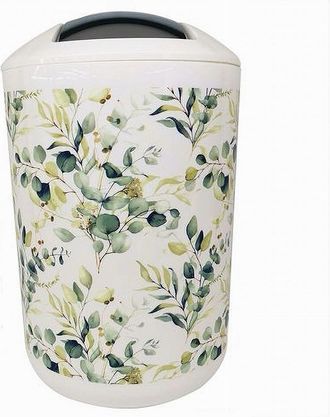 Trade Shop Trade Shop - Basket Bucket Waste Bathroom Accessories Flowers Leaves 87058