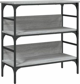 vidaXL Vidaxl - Mesa consola madera de ingeniería gris Sonoma 75x32x75 cm