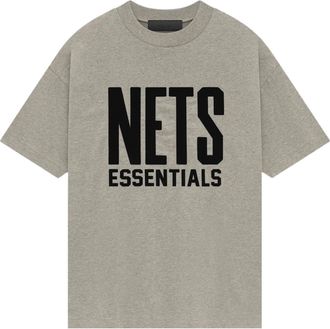 Fear of God x NBA Brooklyn Nets T-shirt Grey Black 125AL244105F