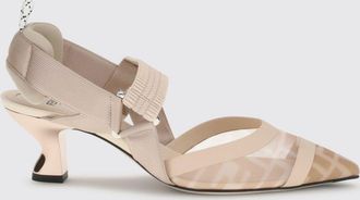 Fendi Slingback Colibr&igrave; Fendi in nylon a rete con monogram FF