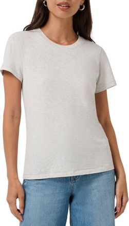 Travis Mathew Cloud Crewneck T-Shirt in Heather Light Grey at Nordstrom, Size X-Small