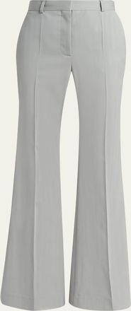 Stella McCartney Tonal Stripe Flare Trousers