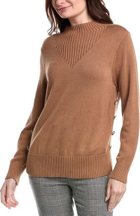 Jones New York Seam Button Sweater