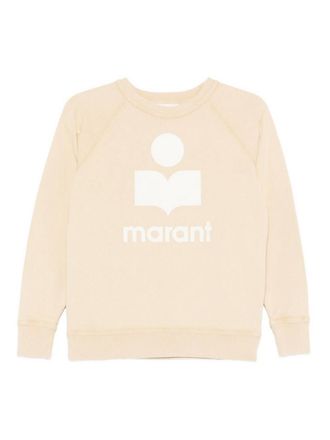 Isabel Marant Yellow Sweatshirt With Embroidered Logo