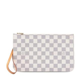 Louis Vuitton Pre-owned Clutches, female, White, Size: ONE SIZE Pre-owned Neverfull MM Pouch