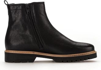 Gabor Elegante leren enkellaars - Dames - Enkellaarsjes - Zwart - 37 EU - Leer - Schoenen