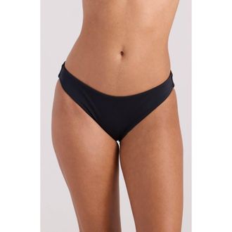 Volcom Simply Seamless Hipster Bikini Bottoms in Black at Nordstrom, Size X-Small