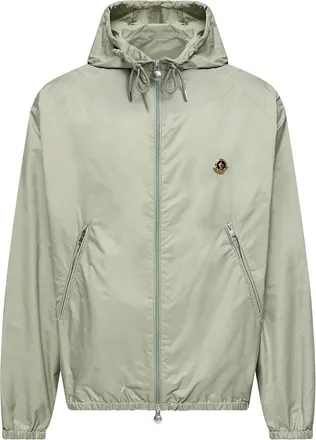 Moncler Moncler Hooded Windbreaker, Men, Green, Size: 1