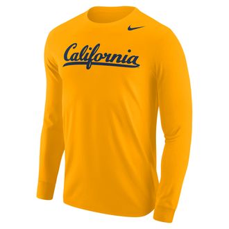 Nike Cal Bears Nike Mens Football Long-Sleeve T-Shirt in Yellow | M12333P397UCAB-GLD