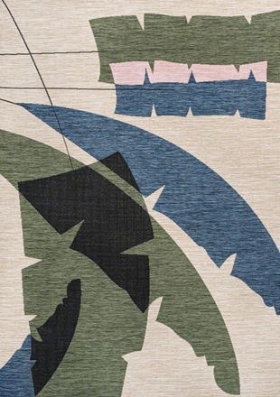 Jonathan Y Designs Shelby Coastal Vintage Abstract Palm Leaf Indoor/Outdoor Area Rug in Navy/cream at Nordstrom, Size 8Ft 0In X 10Ft 0In