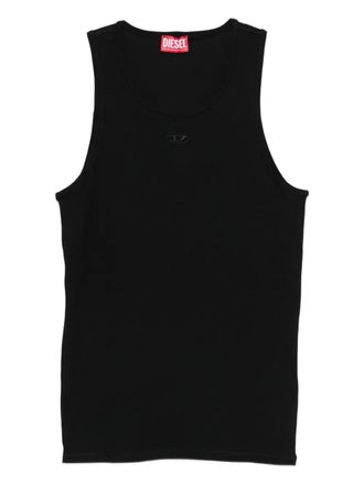 Diesel logo-embroidered tank top - men - Fabric - L - Black