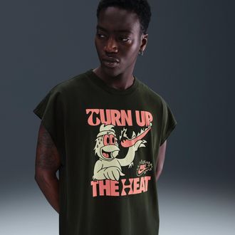 Nike Mens Nike Sportswear Sole Food Sleeveless T-Shirt in Green | HQ9254-355