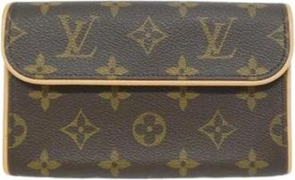 Louis Vuitton Pre-owned Belt Bags, male, Brown, Size: ONE SIZE Pre-owned Monogram Pochette Florentine waist bag