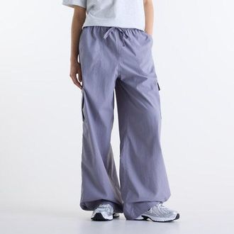 New Balance Donna Woven Cargo Pant in Grigio, Politessuto, Taglia XS