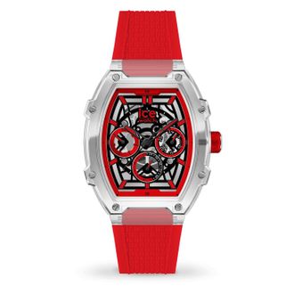 Ice Watch Ice Watch Ice Boliday - Clear Red Skel Unisex Horloge Rood 024288