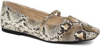 Shushop Adele Mary Jane Flat in Natural Snake at Nordstrom, Size 8.5