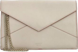 Guess Large Envelope - Dames - Clutches - Beige - ONE Size - Leer - Tassen