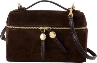 Tory Burch Slim Romy Handtas - Dames - Handtassen - Bruin - ONE Size - Leer - Tassen