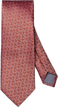 Eton Paisley Silk Tie in Medium Orange at Nordstrom Rack