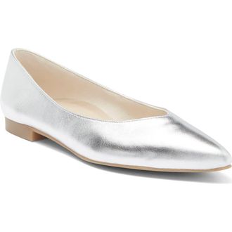 Paul Green Tia Pointed Flat in Alu Met Na at Nordstrom Rack, Size 10.5Us / 8Uk
