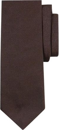Brooks Brothers Polka Dot Zijden Stropdas - Heren - Stropdassen - Bruin - ONE Size - Accessoires