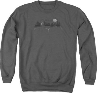 Gildan Batman V Superman Cityscape Logo Adult Crewneck Sweatshirt