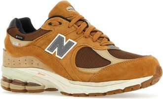 New Balance Mens Camel Suede And Mesh 2002r Sneakers Tobacco