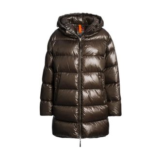 Parajumpers Ivonne Lange Donsjas - Dames - Mantels - Bruin - Maat: XL Zijde