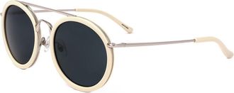 Linda Farrow DRIES VAN NOTEN DVN52 C12 Mens Sunglasses White Size 49