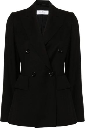 Max Mara Osanna Blazer - Dames - Blazers - Zwart - S - Wol - Jassen