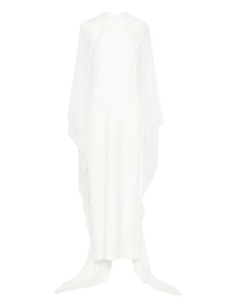 Alberta Ferretti semi-sheer maxi dress - women - Fabric - 40 - White