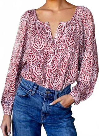 Emerson Fry Frances Blouse In Current Medallion