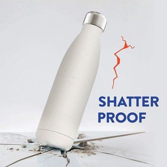 OEM Botella De Agua Isot&eacute;rmica Acero Inoxidable, 500/750 Ml, Botella Agua Acero Inoxidable Doble Pared, Reutilizable, Libre Bpa, Color Real, 750 Ml