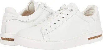 Birkenstock Womens Birkenstock Bend Sneakers White Leather Lifestyle Shoes VER1005