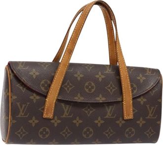 Louis Vuitton Sonatine Handbag Monogram Canvas Brown Canvas Handbag (Pre-Owned)