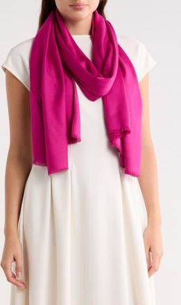 Vince Camuto Oversized Satin Pashmina Wrap in Fuchsia at Nordstrom Rack