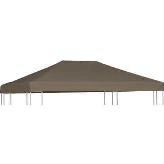 vidaXL Vidaxl - Copertura Superiore per Gazebo 310 g/m&sup2; 3x3m Grigio Talpa