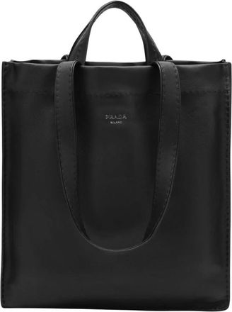Prada Borsa Tote - Heren - Tassen - Zwart - Maat: ONE Size Leer