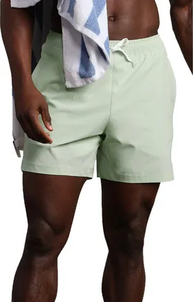 Rhone 5.5-Inch Water Repellent Swim Trunks in Cool Mint at Nordstrom, Size Large