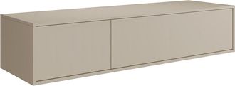 Vente-Unique Mueble bajo lavabo flotante - Color beige - L150 cm - ISAURE II