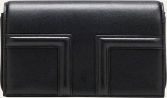 Toteme Mini T-Flap Leather Clutch Bag
