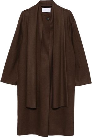 Harris Wharf London Scarf Button-fastening Coat