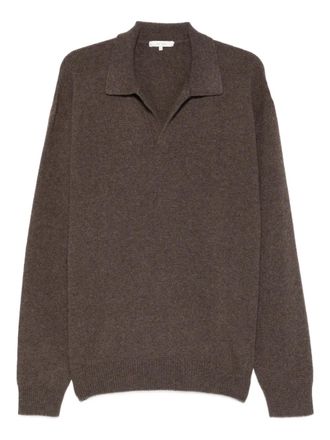 The Row Leach collared sweater - Brown