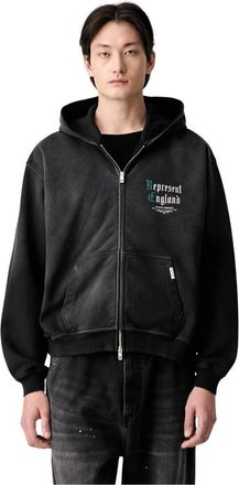 Represent Represent, Hoodies & sweatvesten, Heren, Zwart, 2Xl, Katoen, Zip-through Hoodie